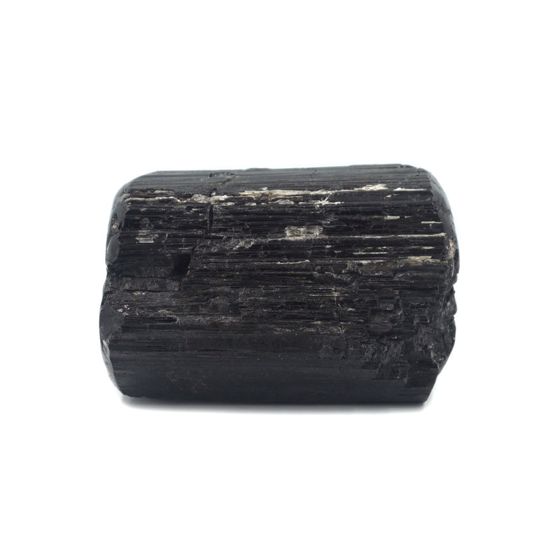 HAND CARVED BLACK TOURMALINE SKULL