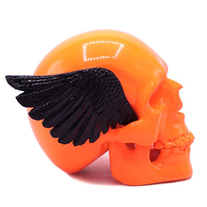 WINGED SKULL - ORANGE