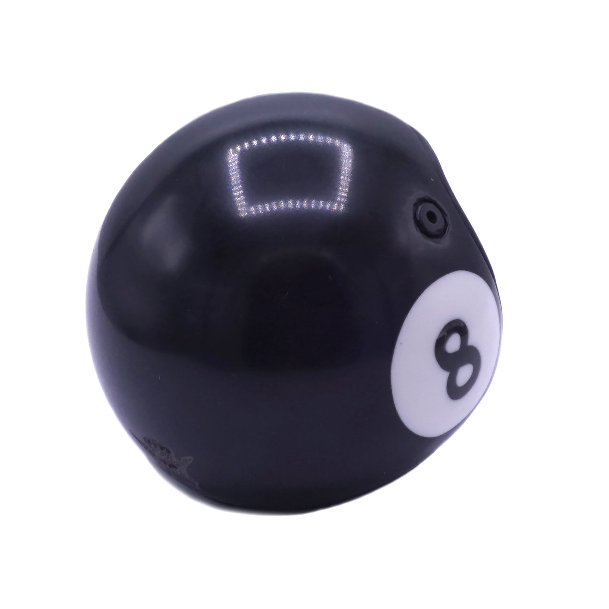 8 ball large motorcycle helmet HELMET POOL BALL SKULL - BLACK