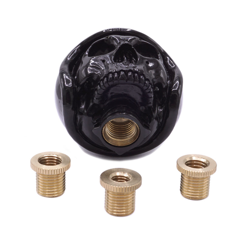 HELMET POOL BALL CAR GEAR SHIFT KNOB - BLACK - 8 BALL