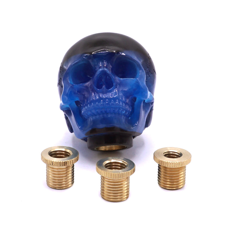 POOL BALL CAR GEAR SHIFT KNOB - BLACK/BLUE - 8 BALL