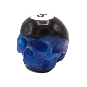 POOL BALL CAR GEAR SHIFT KNOB - BLACK/BLUE - 8 BALL