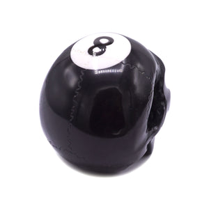 POOL BALL SKULL - BLACK - 8 BALL