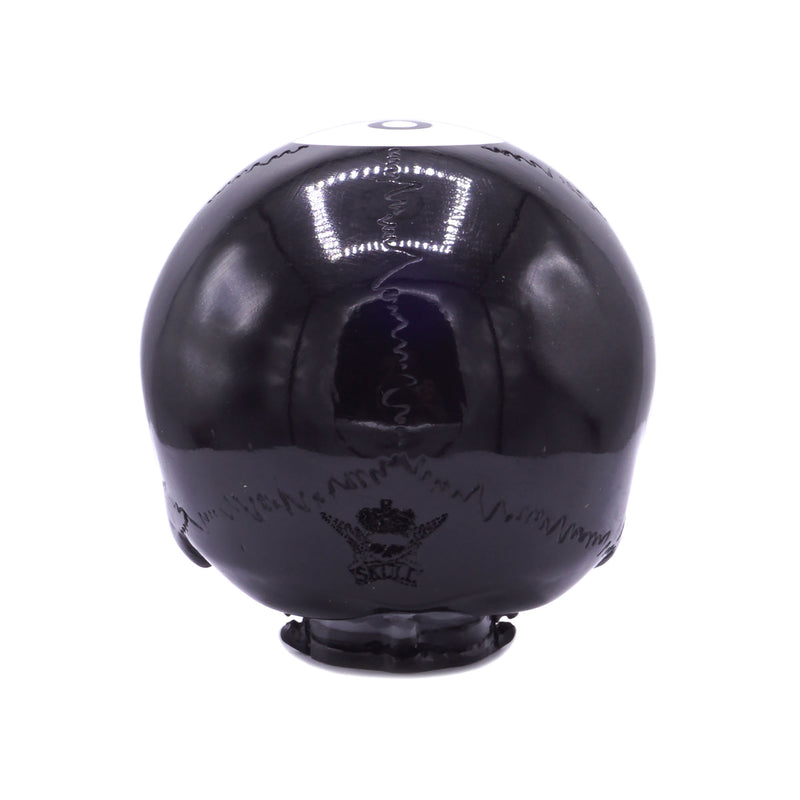 POOL BALL CAR GEAR SHIFT KNOB - BLACK/GREY - 8 BALL