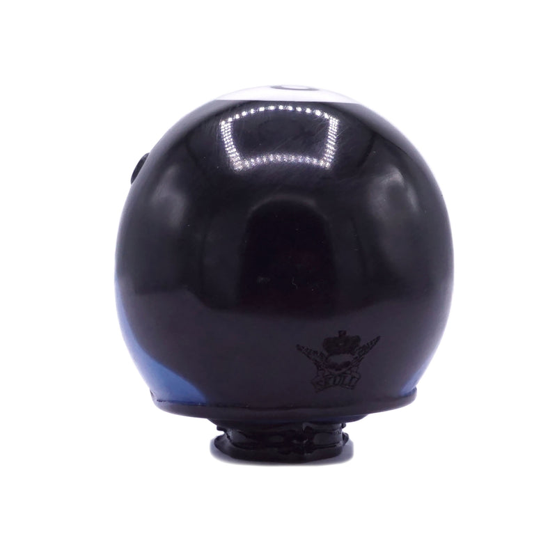 HELMET POOL BALL CAR GEAR SHIFT KNOB - BLACK/BLUE - 8 BALL