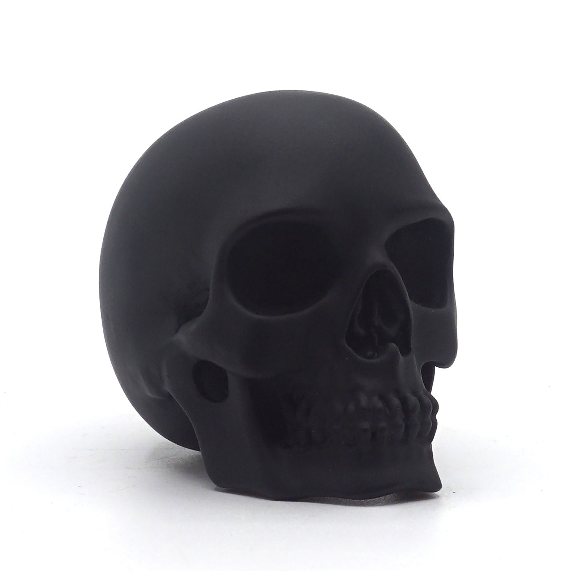 Calavera Small Skull Decorative Figure Glossy Black