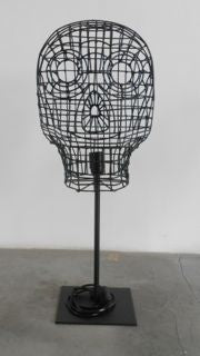 LAMP SKULLPTURE - IRON